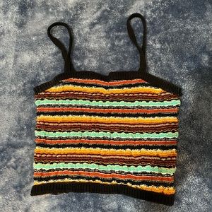 Knit crop top